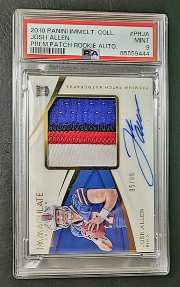 2018 Josh Allen Immaculate Premium Rookie Auto Patch /99