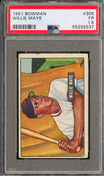 1951 Bowman #305 Willie Mays Rookie PSA 1.5