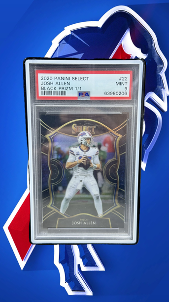 JOSH ALLEN PANINI SELECT BLACK PRIZM 1/1