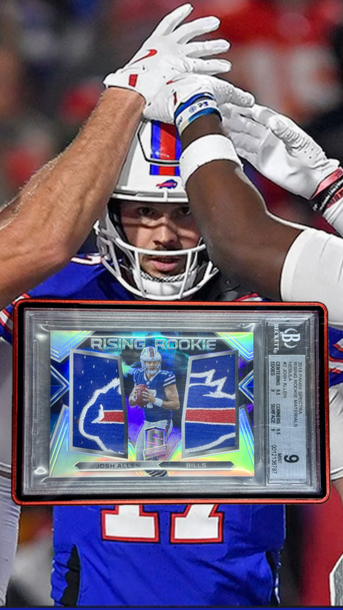 JOSH ALLEN PANINI SPECTRA NEBULA BILLS LOGO PATCH ROOKIE #1/2