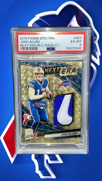 JOSH ALLEN PANINI SPECTRA GOLD VINYL SWOOSH 1/1