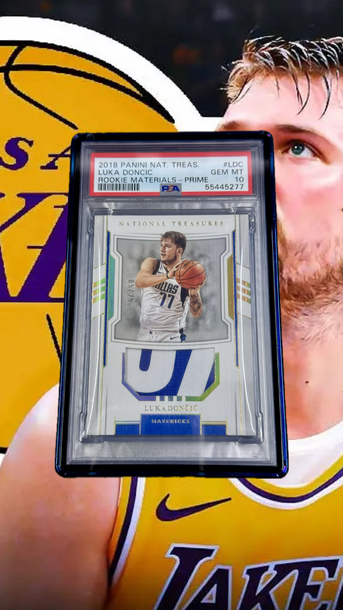 LUKA DONCIC PANINI NATIONAL TREASURES ROOKIE /25 PSA 10