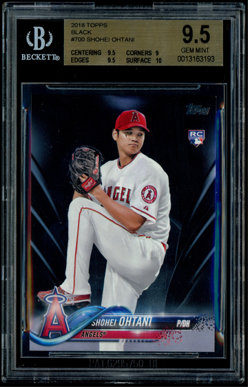 2018 Topps #700 Shohei Ohtani Black /67 BGS 9.5 RC Rookie