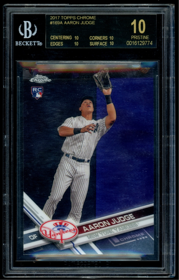2017 Topps Chrome Aaron Judge RC BGS 10 BLACK LABEL ROOKIE POP 5 🔥