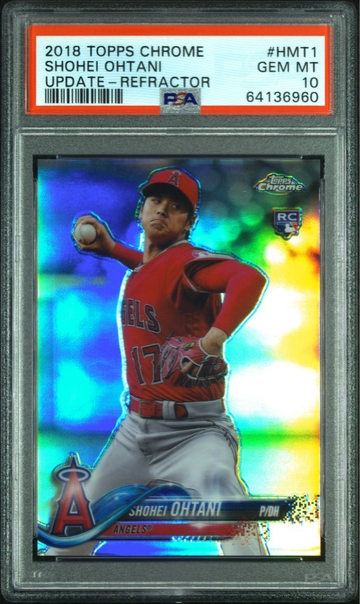 2018 Topps Chrome Update Shohei Ohtani Refractor /250 SP PSA 10 RC