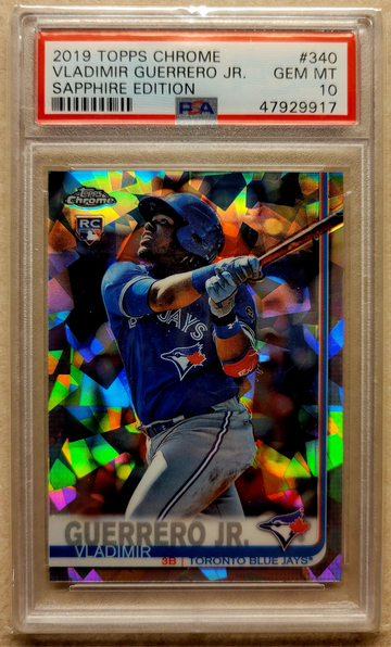 2019 Topps Chrome Sapphire Vladimir Guerrero Jr. RC PSA 10 #340