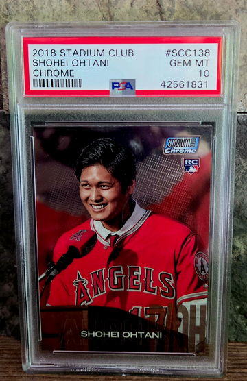 2018 Stadium Club Chrome Ohtani RC PSA 10 