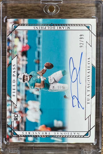 2020 National Treasures Tua Tagovailoa Rookie Field Pass  Auto  /99