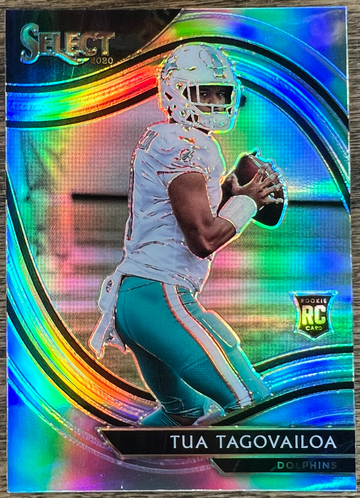 2020 Tua Tagovailoa Select Field Level SILVER HOLO PRIZM Rookie Card RC #345