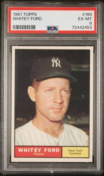 1961 Topps #160 Whitey Ford PSA 6 EX/MT