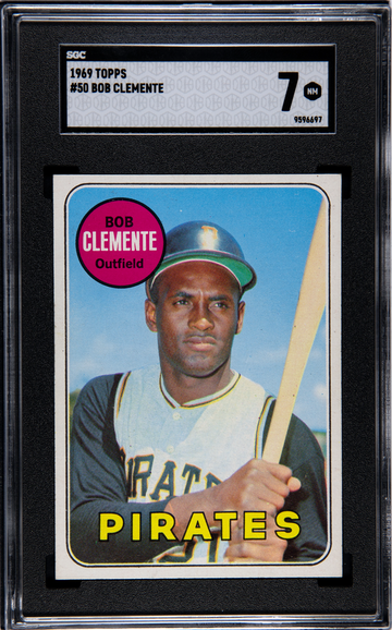 1969 Topps #50 ROBERTO CLEMENTE Pirates HOF SGC 7  