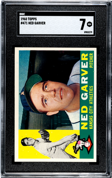 1960 Topps #471 NED GARVER Athletics SGC 7 NM