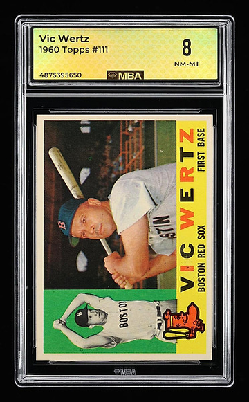 1960 Topps #111 VIC WERTZ Red Sox MBA 8 NM/MT