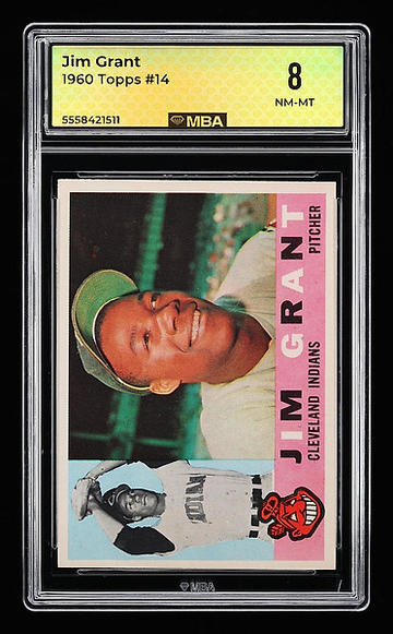 1960 Topps # 14 JIM GRANT Indians MBA 8 NM/MT