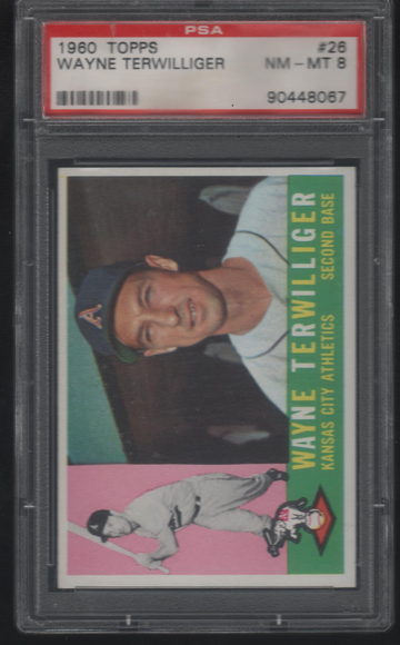 1960 Topps #26 WAYNE TERWILLIGER PSA 8 NM/MT