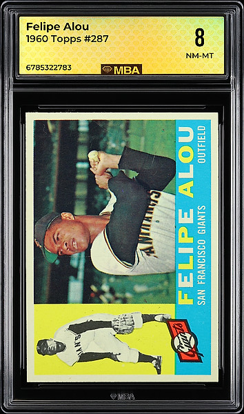 1960 Topps #287 FELIPE ALOU Giants MBA 8 NM/MT
