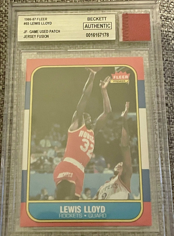 1986 Fleer Lewis Lloyd Jersey Fusion Patch (Beckett)