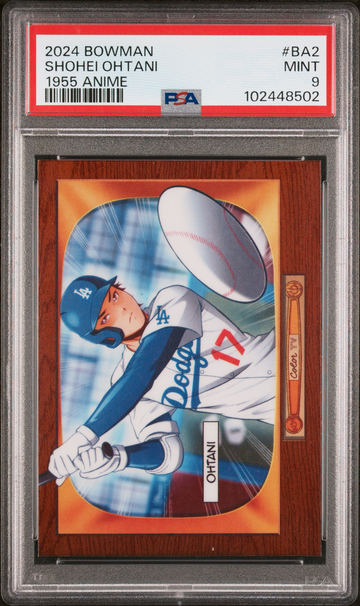Shohei Ohtani 2024 Bowman Anime 1955 PSA 9!