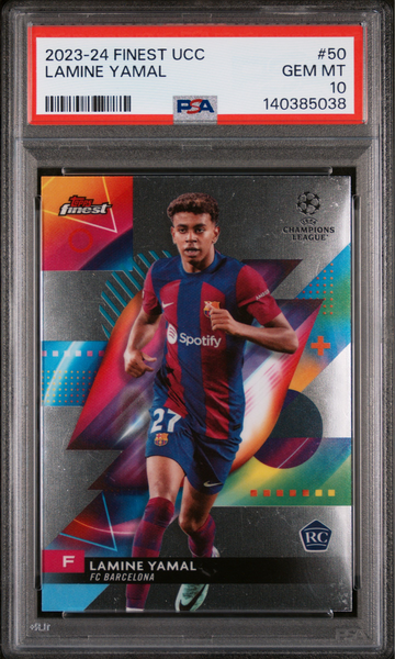 Lamine Yamal 2023 Finest UCC #50 RC PSA 10!