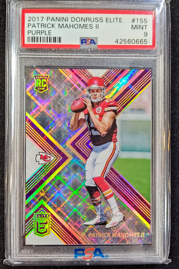 PATRICK MAHOMES II PANINI DONRUSS ELITE PURPLE /99