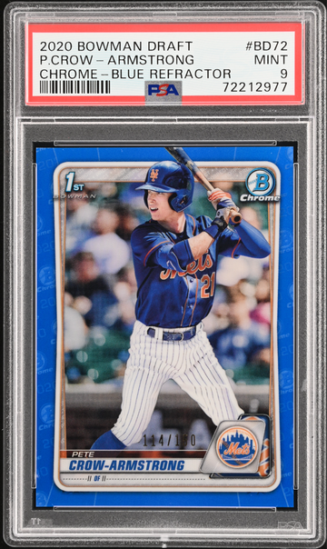 Pete Crow-Armstrong Bowman Draft Chrome Blue Refractor /150