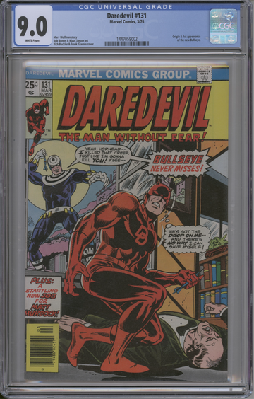 Daredevil 131 & 158 - CGC 9.0 WHITE PAGES