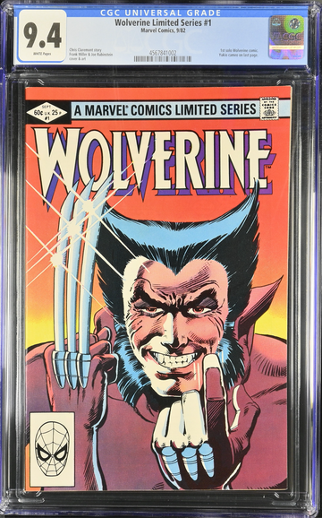 Wolverine 1982 Limited Series 1 CGC 9.4 (WHITE PAGES)