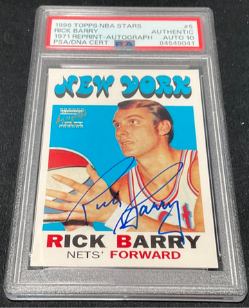 1996 Topps NBA Stars 1971 Rick Barry Auto