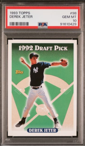 1993 Topps Derek Jeter Draft Pick #98 PSA 10 GEM MINT RC