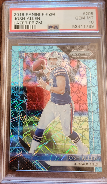 2018 Panini Prizm Josh Allen Lazer Prizm RC Rookie PSA 10 GEM MINT