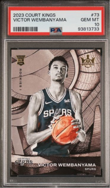 2023-24 Court Kings Victor Wembanyama #73 (RC) ROOKIE LEVEL I PSA 10 GEM MINT