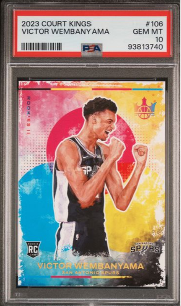 2023-24 Court Kings Victor Wembanyama #106 (RC) ROOKIE LEVEL II PSA 10 GEM MINT