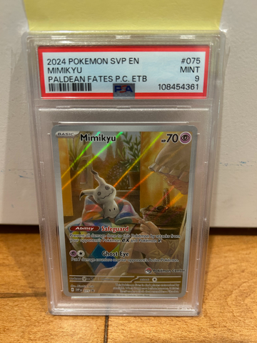2024 Scarlet & Violet Special POKEMON CENTER Black Star Promo PSA 9