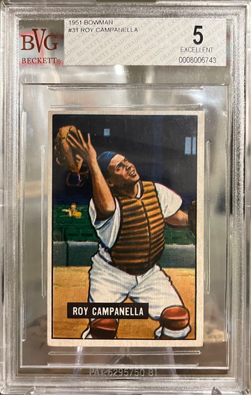 1951 bowman Roy Campanella BVG 5