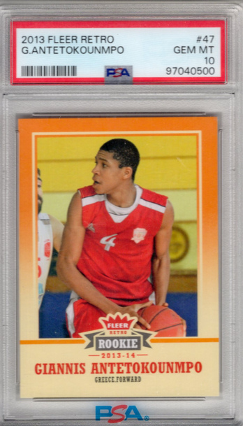 2013-14 Fleer Retro Giannis Antetokounmpo PSA 10