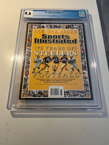 CGC 9.6 Sports Illustrated 75 Years of Steelers August 23, 2007