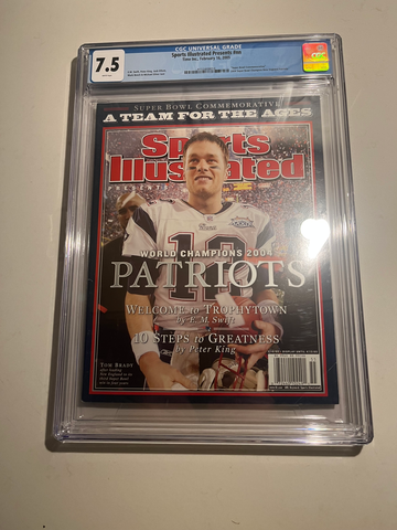 CGC 7.5 Sports Illustrated World Champion 2004 Patriots