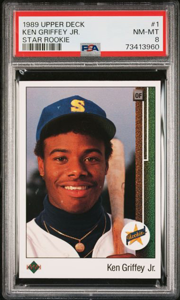 1989 Upper Deck Ken Griffey Jr. Rookie PSA 8