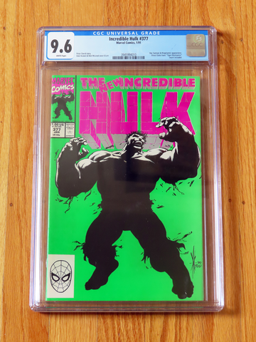 INCREDIBLE HULK #377 CGC 9.6 NM+ WP 1991 1st Professor Smart Hulk MCU Key Issue