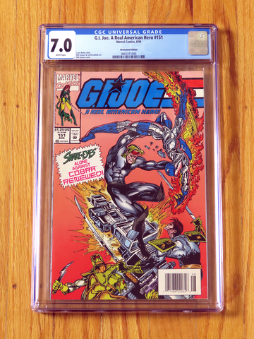 G.I. JOE A REAL AMERICAN HERO #151 NEWSSTAND EDITION CGC 7.0 1994 Low print run