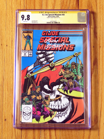 G.I. JOE SPECIAL MISSIONS #26 CGC SS 9.8 Signature Series signed Andy Kubert HTF