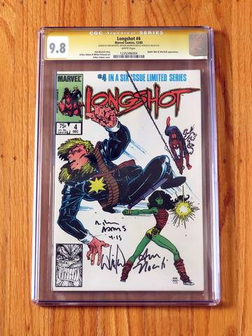 LONGSHOT #4 CGC SS 9.8 Signature Series series Art Adams Nocenti Portacio