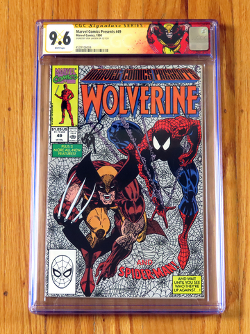 MARVEL COMICS PRESENTS #49 CGC SS 9.6 1990 Signature Series signed Larsen POP 9