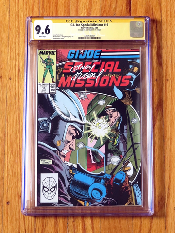 G.I. JOE SPECIAL MISSIONS #19 CGC SS 9.6 Signature Series signed Andy Kubert HTF