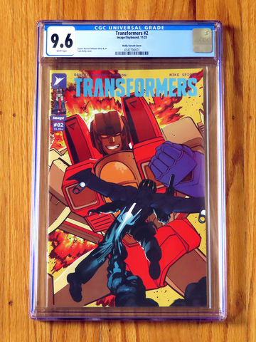 TRANSFORMERS #2 REILLY VARIANT CGC 9.6 NM+ WP 2023 Incentive 1:50 ratio GI Joe