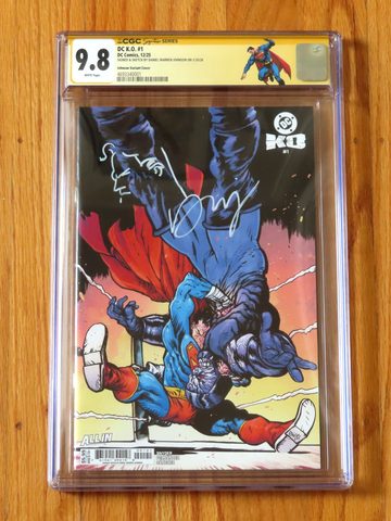  DC K.O. #1 JOHNSON VARIANT CGC SS 9.8 Signature Series sketch Daniel Warren POP 8