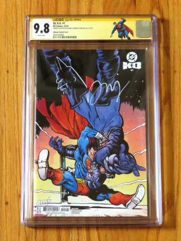DC K.O. #1 JOHNSON VARIANT CGC SS 9.8 Signature Series sketch Daniel Warren POP8
