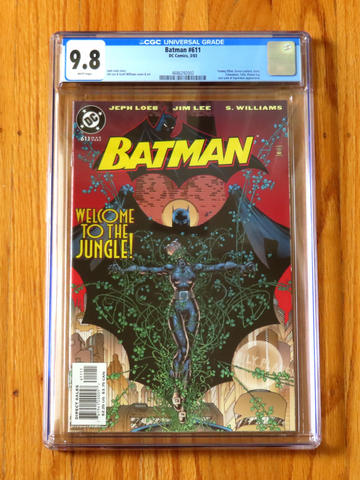 BATMAN #611 CGC 9.8 NM/M WP 2003 Jim Lee Hush storyline Tommy Elliot Catwoman