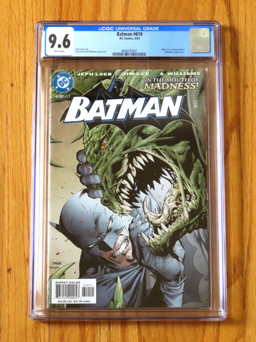  BATMAN #610 CGC 9.6 NM+ WP 2003 Jim Lee Hush storyline Tommy Elliot Catwoman