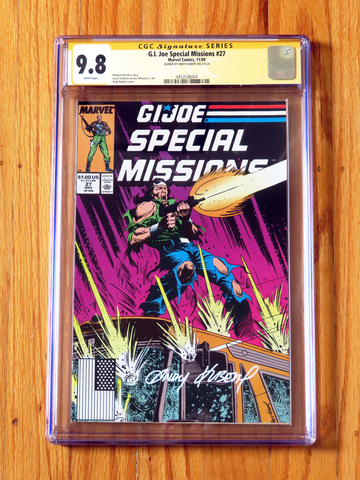 G.I. JOE SPECIAL MISSIONS #27 CGC SS 9.8 Signature Series signed Andy Kubert HTF